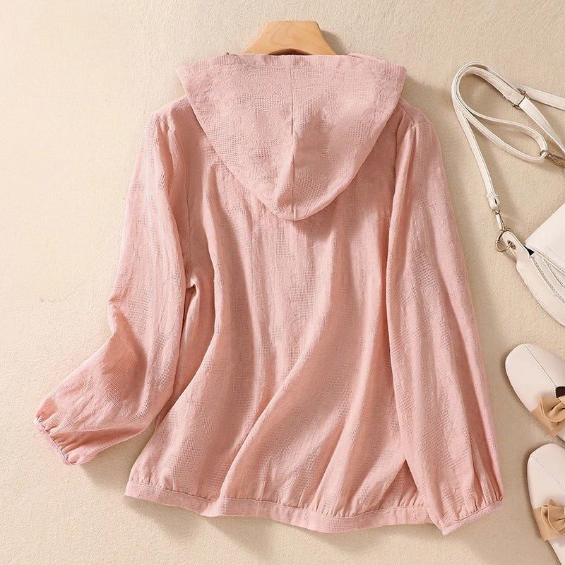 MAVI LINEN HOODIE